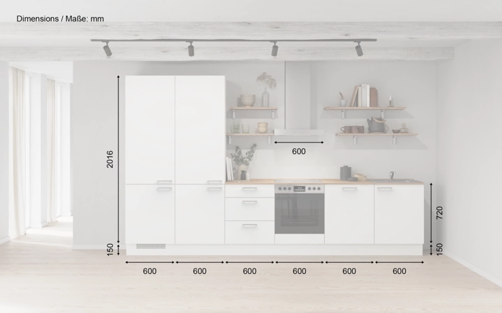Meine Küche Küchen-Zeile 360 cm Planung 10 5