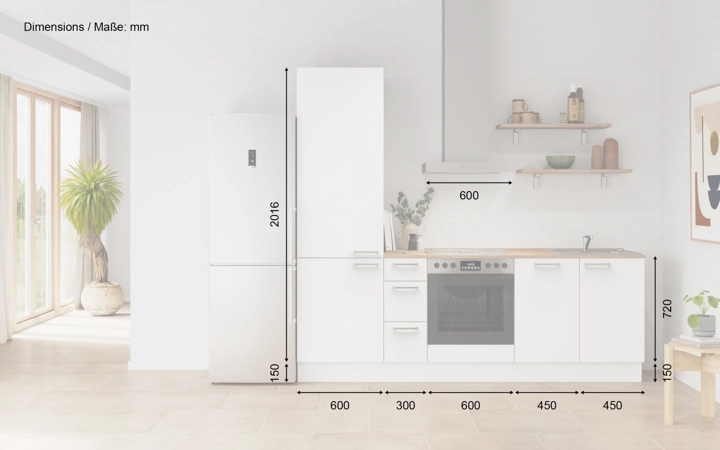 Meine Küche Küchen-Zeile 240 cm Planung 12 5