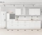 Meine Küche Küchen-Zeile 360 cm Planung 15 5