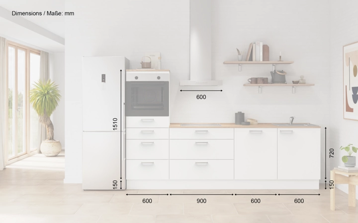 Meine Küche Küchen-Zeile 270 cm Planung 18 5