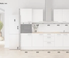 Meine Küche Küchen-Zeile 270 cm Planung 7 5