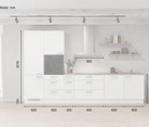 Meine Küche Küchen-Zeile 360 cm Planung 9 5